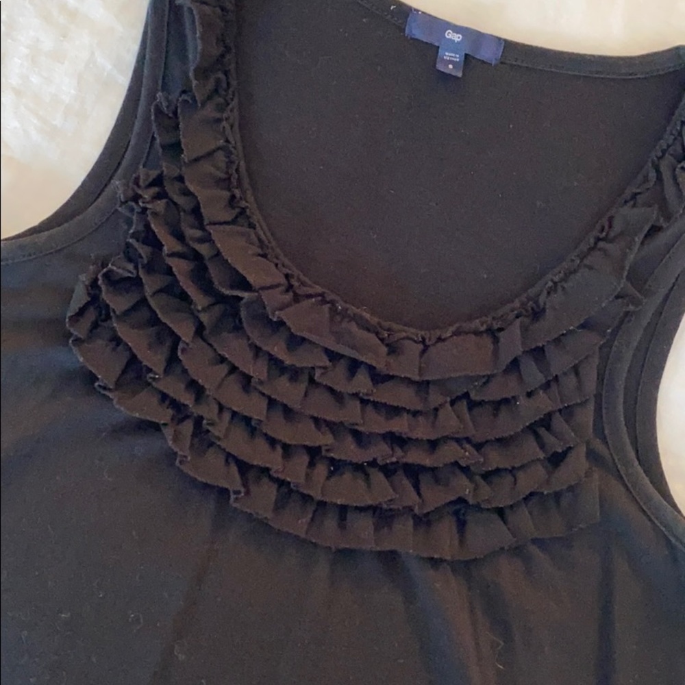 Black Ruffle Tank - Picture 3 of 4